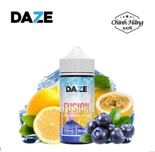 DAZE Fusion 100ML - Lemon Passionfruit Blueberry - Chanh Dây Việt Quất - 6MG