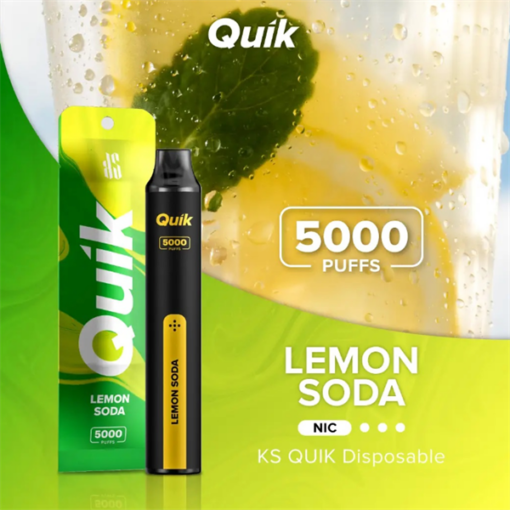 Quik 5000 Hơi Pod 1 Lần - Lemon soda ( Soda chanh ) 3%mg