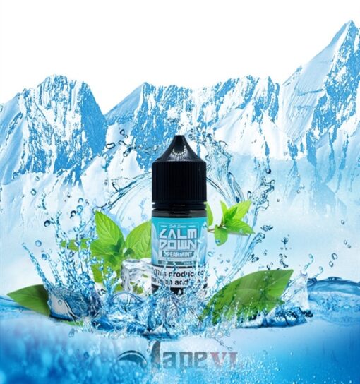 Salt Nic Calm Down 30ML - Spearmint - Kẹo Gum Bạc Hà The Mát - 25MG
