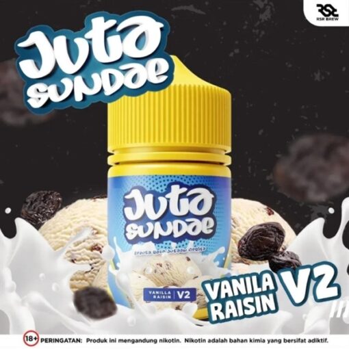 JUTA SUNDAE - VANILLA RAISIN V2 - Kem Vani Nho Khô – 60ml - 7mg