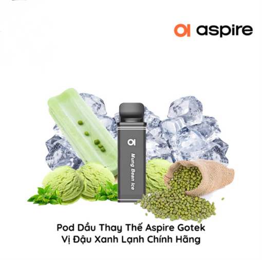 Pod Dầu Thay Thế Aspire Gotek X S- Mung Bean Ice - Đậu Xanh Lạnh - 30MG