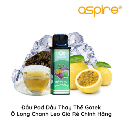 Pod Dầu Thay Thế Aspire Gotek X S - Oolong Tea Passion Fruit - Trà Ô Long Chanh Dây Lạnh - 50MG