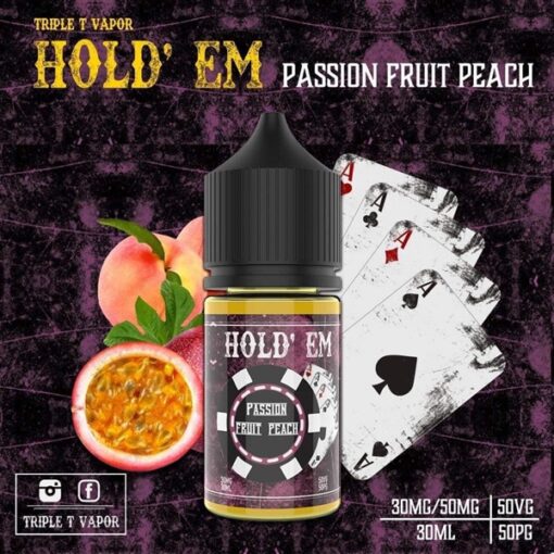 HOLD'EM PASSION FRUIT PEACH ( ĐÀO CHANH LEO LẠNH ) 30ML - 50MG