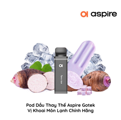Pod Dầu Thay Thế Aspire Gotek X S- Taro Ice - Khoai Môn Lạnh - 30MG