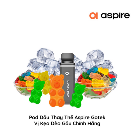 Pod Dầu Thay Thế Aspire Gotek X S- Gummy Bear Ice - Kẹo Dẻo Gấu - 50MG