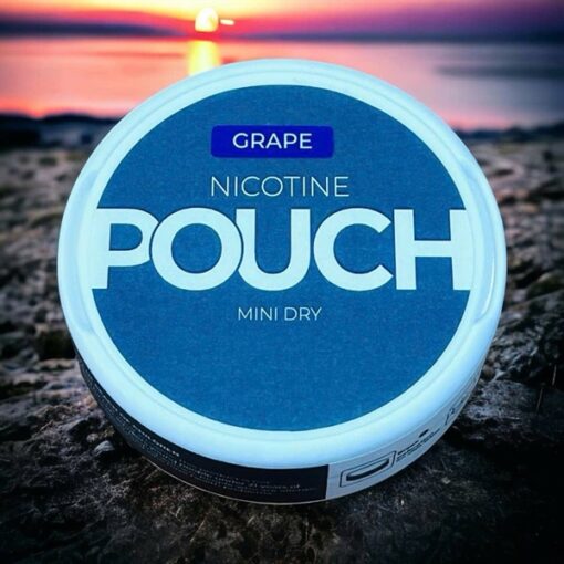 POUCH Nicotine Pouches Mini Dry Grape( Túi Ngậm Cai Thuốc Lá Vị Nho ) - 18MG