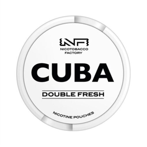 CUBA Nicotine Pouches Double Fresh ( Bạc Hà Lạnh ) Slim Medium 16mg/pouch(24.6mg/g)