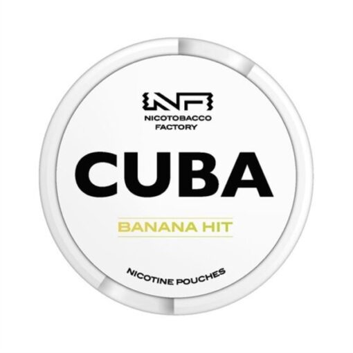 CUBA Nicotine Pouches Banana Hit ( Chuối ) Slim 16mg/pouch(24.6mg/g)