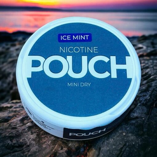 POUCH Nicotine Pouches Ice Mint ( Túi Ngậm Cai Thuốc Lá Vị Bạc Hà Trắng ) - 12MG