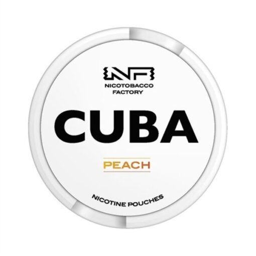 CUBA Nicotine Pouches Peach ( Đào ) Slim Medium 16mg/pouch(24.6mg/g)