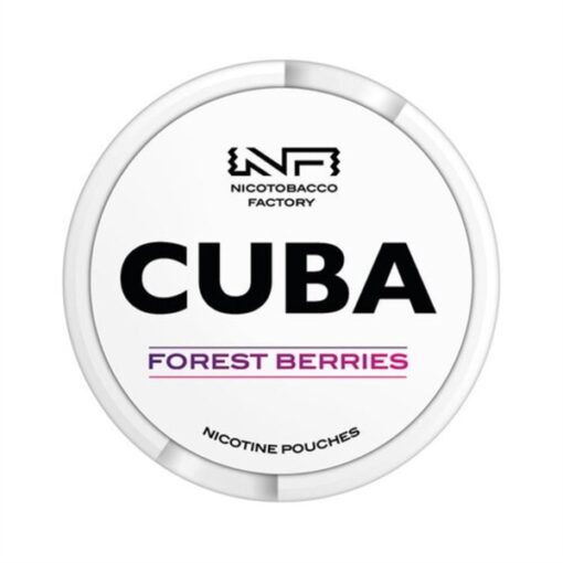 CUBA Nicotine Pouches Forest Berries ( Quả Mọng Rừng ) Slim Medium 16mg/pouch(24.6mg/g)