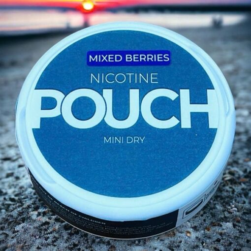 POUCH Nicotine Pouches Mini Dry Mixed Berries ( Túi Ngậm Cai Thuốc Lá Vị Mâm Xôi Tổng Hợp ) - 12MG