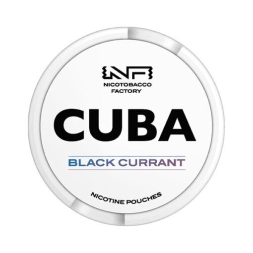 CUBA Nicotine Pouches Black Currant ( Lý Chua Đen ) Slim Medium 16mg/pouch(24.6mg/g)