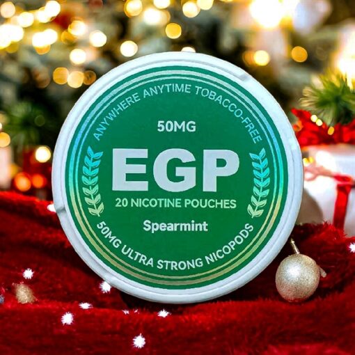 EGP Nicotine Pouches Spearmint ( Túi Ngậm Vị Bạc Hà Xanh ) - 27.5mg/pouch(50mg/g)