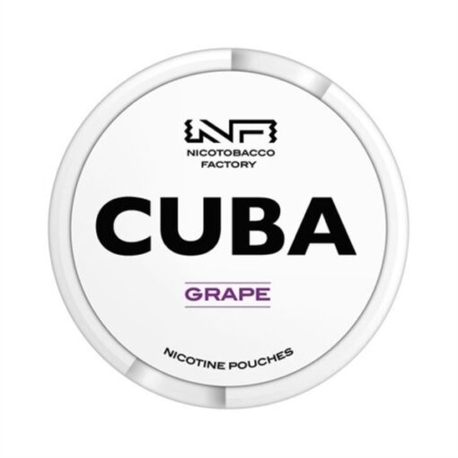 CUBA Nicotine Pouches Grape ( Nho ) Slim 16mg/pouch(24.6mg/g)