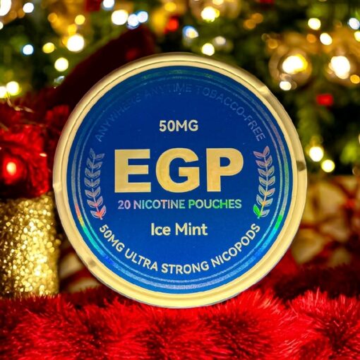 EGP Nicotine Pouches Ice Mint ( BẠC Hà Trắng ) - 27.5mg/pouch(50mg/g)