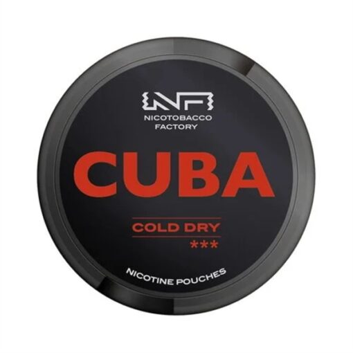 CUBA Nicotine Pouches Cold Dry ( Bạc Hà Lạnh ) Slim Strong - 43mg/pouch(66mg/g)