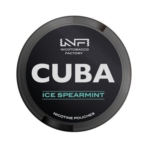 CUBA Nicotine Pouches Ice Spearmint ( Kẹo Gum Bạc Hà Lạnh ) Slim Strong - 43mg/pouch(66mg/g)